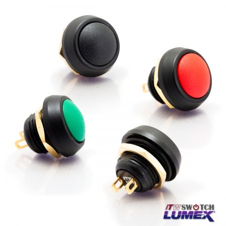 Interruptores de botón miniatura de 12 mm